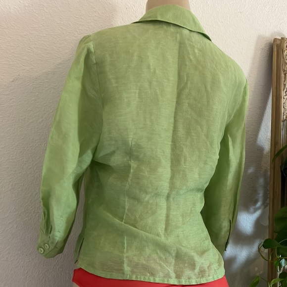 Used Blouse Coldwatwr Creek Green - Picture 7 of 10